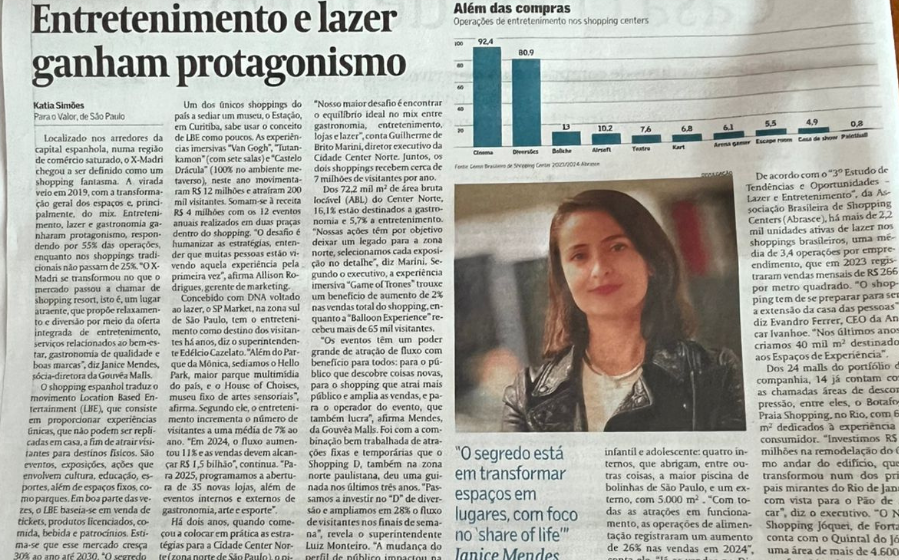 Valor Econômico - Especial Shopping Center - Janice Mendes 2