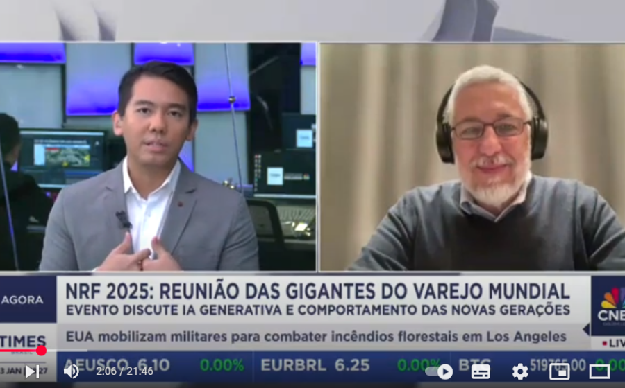 Times Brasil (CNBC) Luiz Alberto Marinho da Gouvêa Malls comenta tendências apresentadas na NRF 2025